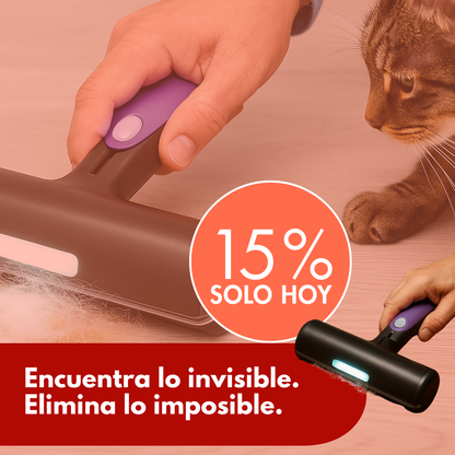 Elimina pelos y polvo rápido y sin esfuerzos.