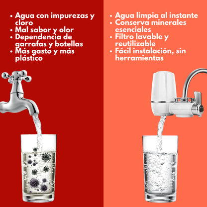 Agua pura y segura al instante, tu salud empieza aquí.