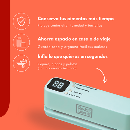 ¡Sella, conserva y ahorra! Selladora Multifunción